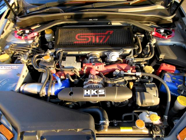 EJ25 With HKS Sports turbine kit.