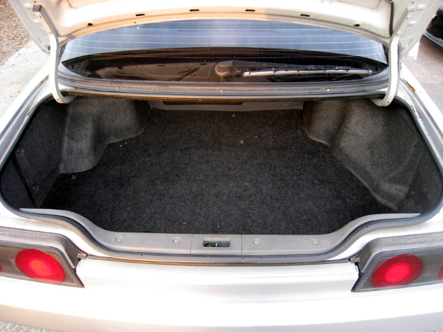 Trunk space of GT-R style WIDEBODY HNR32 SKYLINE 4-DOOR.