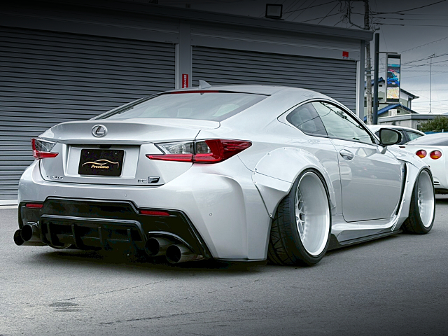 Rear exterior of ROCKET BUNNY WIDEBODY USC10 LEXUS RC F.