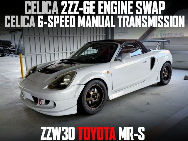 CELICA 2ZZ-GE ENGINE SWAP, CELICA 6-SPEED MANUAL TRANSMISSION, in the ZZW30 TOYOTA MR-S.