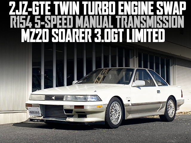 2JZ-GTE TWIN TURBO ENGINE SWAP, R154 5-SPEED MANUAL TRANSMISSION, in the MZ20 SOARER 3.0GT LIMITED.