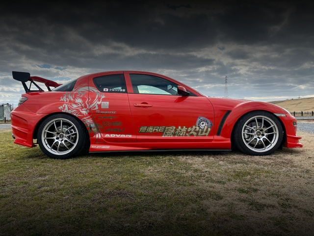 Interior of RE-AMEMIYA DEMO CAR SE3P MAZDA RX-8 TYPE-S.