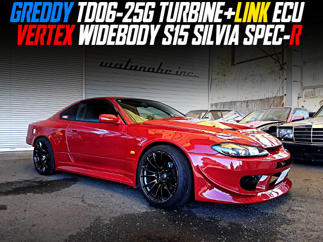GREDDY TD06-25G TURBINE and LINK ECU in the VERTEX WIDEBODY S15 SILVIA SPEC-R.
