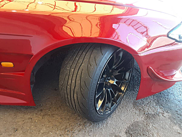 Steering angle up installed VERTEX WIDEBODY S15 SILVIA SPEC-R.