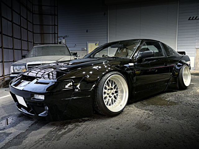 Front exterior of ROCKET BUNNY Ver.2 WIDEBODY 180SX.