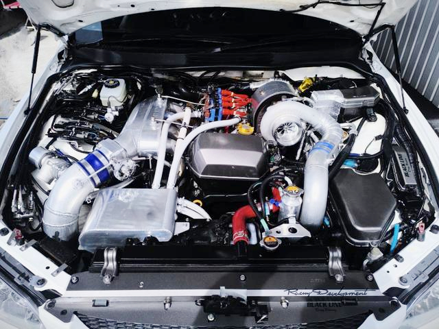 TODA PISTONS and JUN RODS installed 3S-GE engine, with GCG GBC37-900 TURBOCHARGER and HKS F-CON V-PRO ECU.