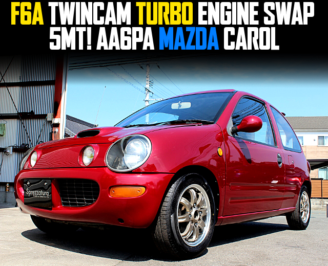 F6A TWINCAM TURBO ENGINE swapped AA6PA MAZDA CAROL of 5MT.