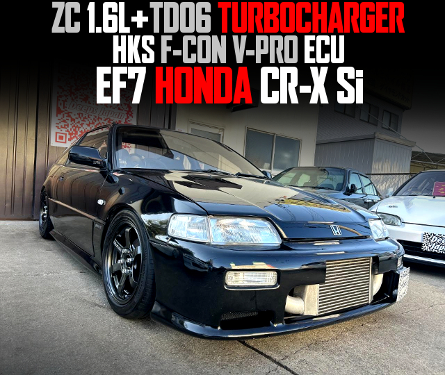 ZC+TD06 TURBOCHARGER and HKS F-CON V-PRO ECU, in the EF7 HONDA CR-X Si.