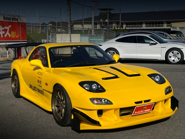 Front exterior of WIDEBODY FD3S RX-7 TYPE-R II.