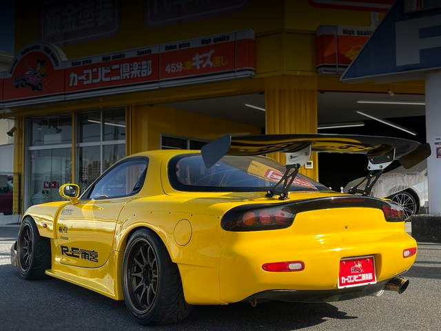 Rear exterior of WIDEBODY FD3S RX-7 TYPE-R II.