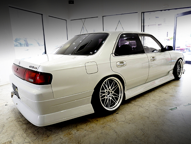 Rear exterior of GC34 LAUREL.