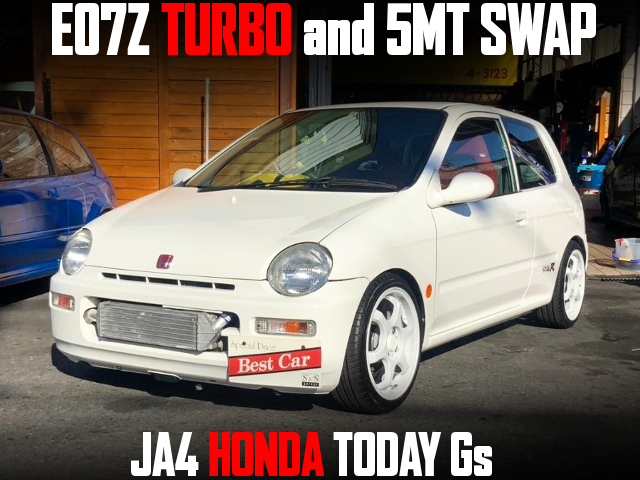 E07Z TURBO and 5MT swapped JA4 HONDA TODAY Gs.