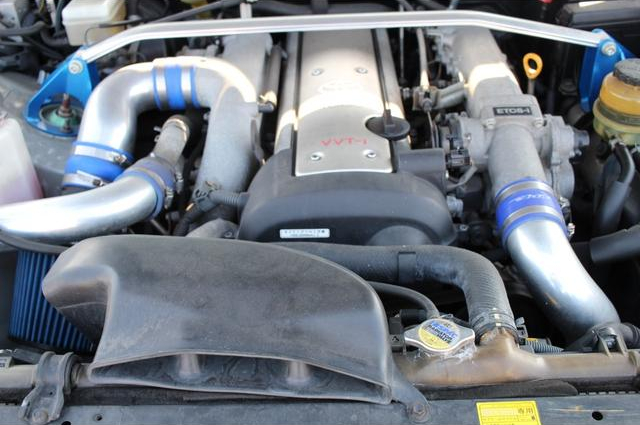 VVT-i 1JZ-GTE turbo engine.