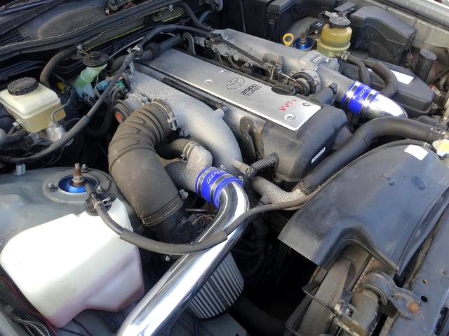 VVT-i 1JZ-GTE turbo engine.