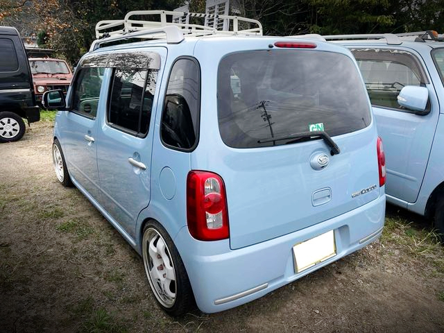 Rear exterior of L675S MIRA COCOA PLUS G.