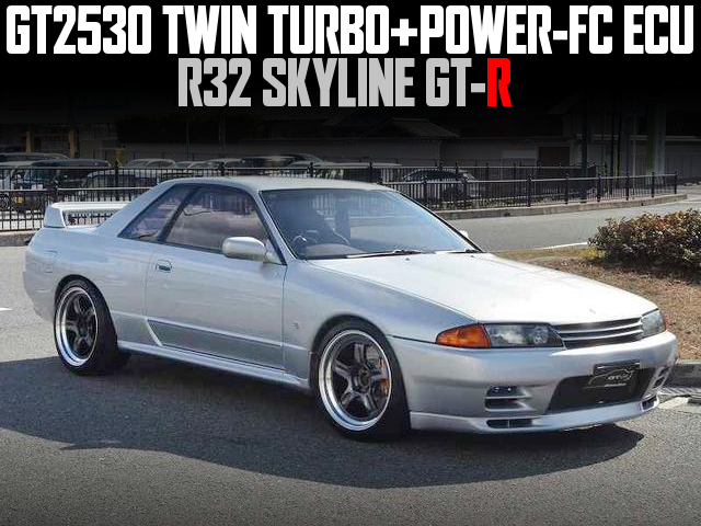 GT2530 TWIN TURBO and POWER-FC ECU in the R32 SKYLINE GT-R.
