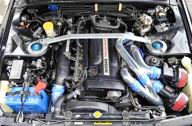 RB26DETT Twin turbo engine.