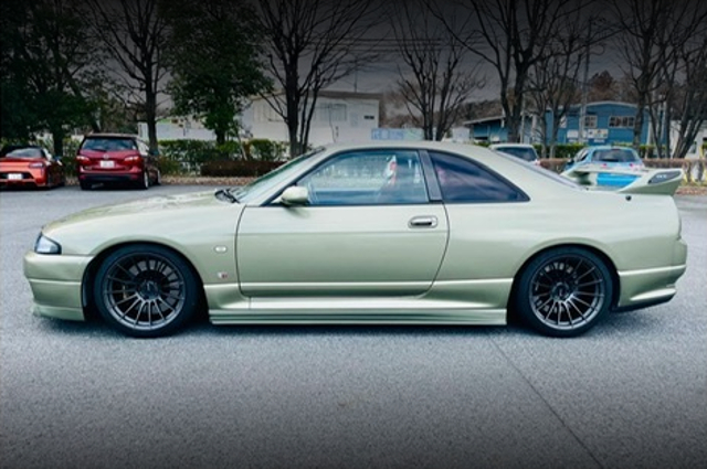 Side exterior of BCNR33 SKYLINE GT-R.