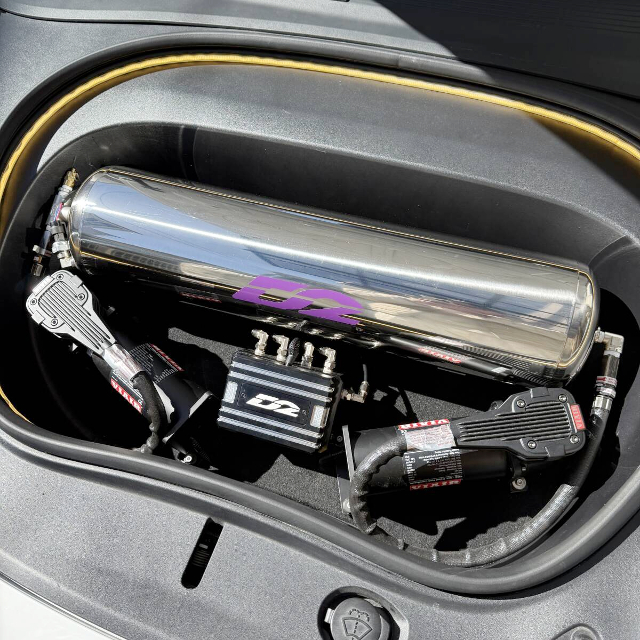 Air Suspension System installed LB-E-WORKS WIDEBODY Tesla Model 3 Long Range AWD.