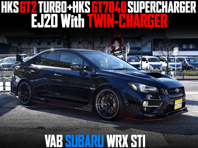 EJ20 With TWIN-CHARGER in the VAB SUBARU WRX STI.