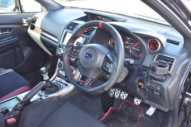Interior of VAB SUBARU WRX STI.