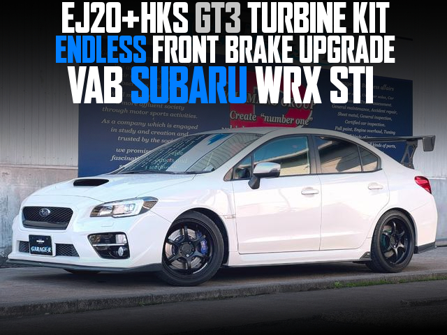 EJ20 With HKS GT3 TURBINE KIT, ENDLESS FRONT BRAKE UPGRADE, in the VAB SUBARU WRX STI.