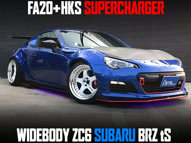 FA20+HKS SUPERCHARGER in the WIDEBODY ZC6 SUBARU BRZ tS.
