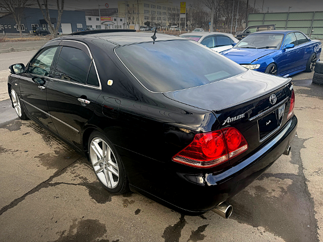 Rear exterior of GRS184 CROWN ATHLETE 60th Anniversary.