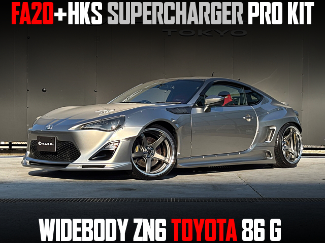 FA20+HKS SUPERCHARGER PRO KIT in the WIDEBODY ZN6 TOYOTA 86 G.