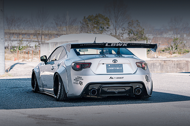 Rear exterior of LB-NATION WIDEBODY ZN6 TOYOTA 86GT.