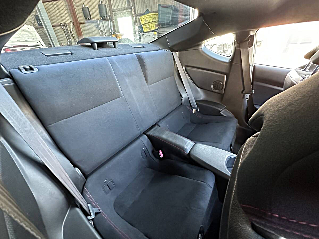 Backseat of ZN6 TOYOTA 86.