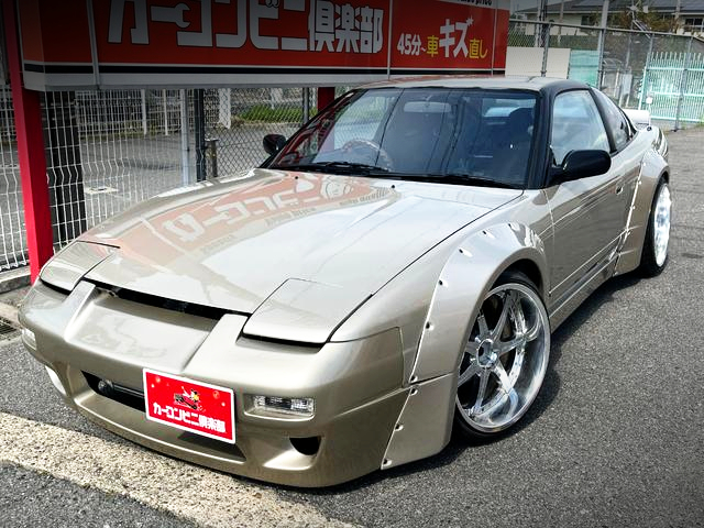 Front exterior of ROCKET BUNNY WIDEBODY 180SX.