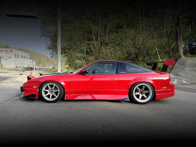 Side exterior of WIDEBODY RPS13 180SX TYPE-III.