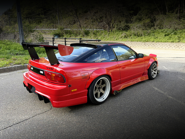Rear exterior of WIDEBODY RPS13 180SX TYPE-III.