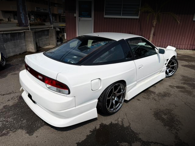 Rear exterior of WIDEBODY 180SX TYPE-R.