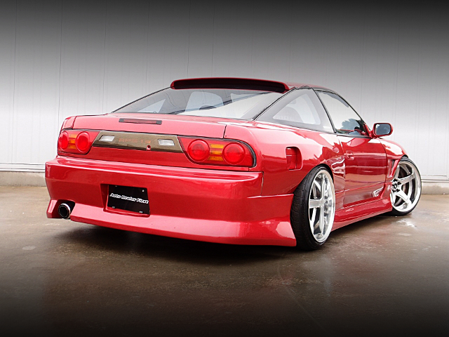 Rear exterior of SPIRIT-REI WIDEBODY RPS13 180SX TYPE-X.