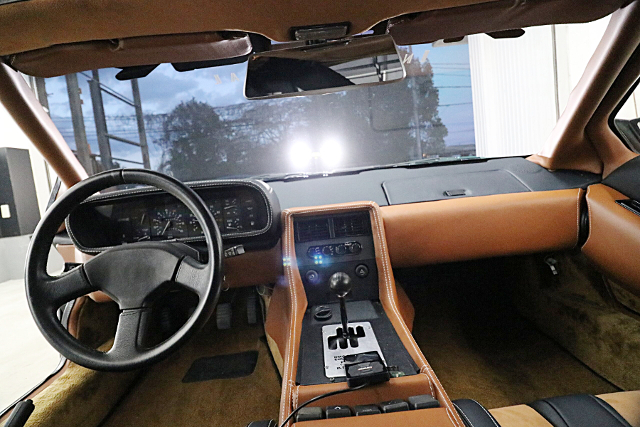 Dashboard of One-Off Widebody DeLorean DMC-12.
