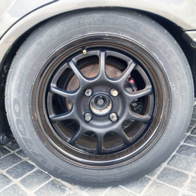 Rear Rim of EF CIVIC SEDAN.