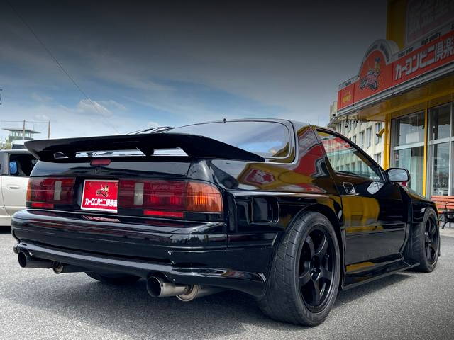 Rear exterior of R-MAGIC WIDEBODY FC3S RX-7 GT-X.