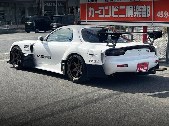 Rear exterior of RE-AMEMIYA D1 WIDEBODY FD3S RX-7.