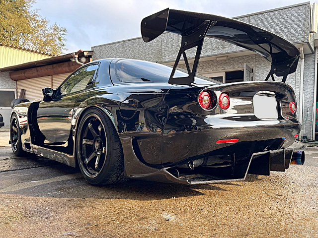 Rear exterior of FD3S MAZDA RX-7 TYPE-R.