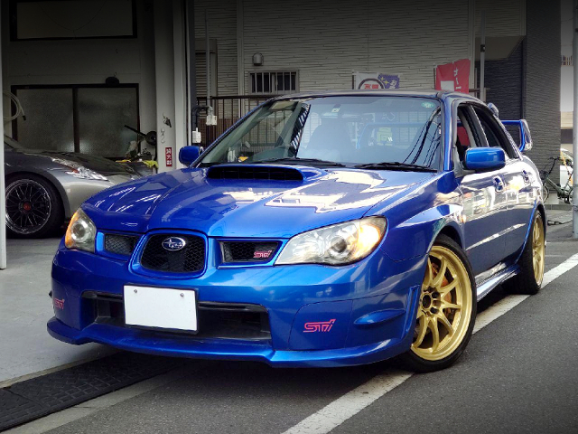 Front exterior of GDB IMPREZA WRX STI.