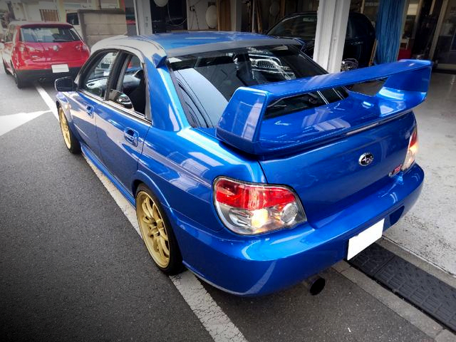 Rear exterior of GDB IMPREZA WRX STI.