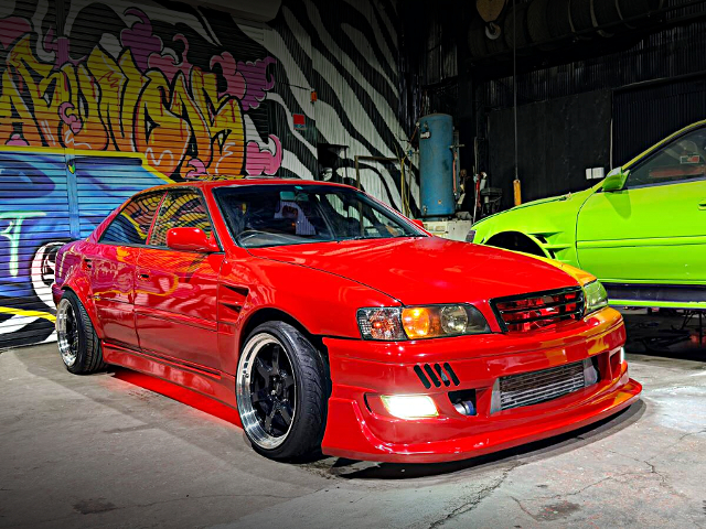 Front exterior of WIDEBODY JZX100 CHASER TOURER-V.