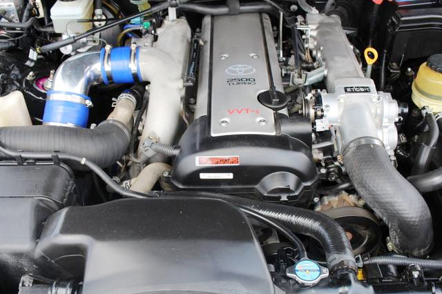 VVT-i 1JZ-GTE turbo engine.