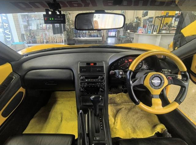 Interior of NA1 Honda NSX with VeilSide Body Kit.