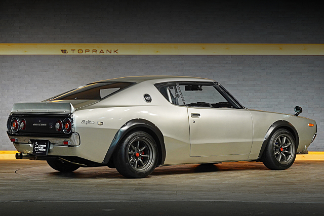 Rear exterior of BNR32-Based Rocky Auto Kenmeri GT-R.