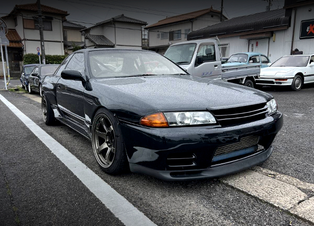 Front exterior of HR32 Skyline 2-Door GT-R Inspired Build.