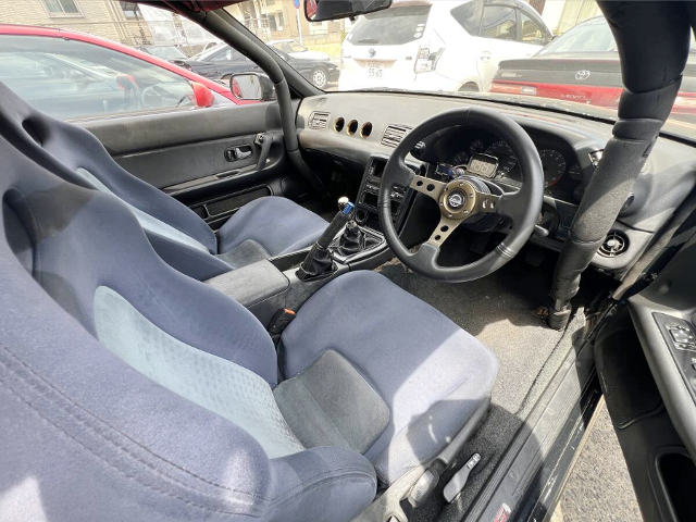 Interior of HR32 Skyline 2-Door GT-R Inspired Build.