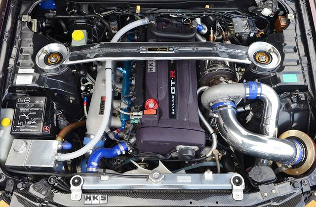RB26 With HKS TO4Z turbocharger.